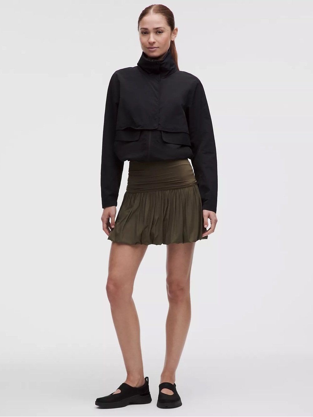 2-in-1 Bubble-Hem Mini Dress - Picture 2 of 5